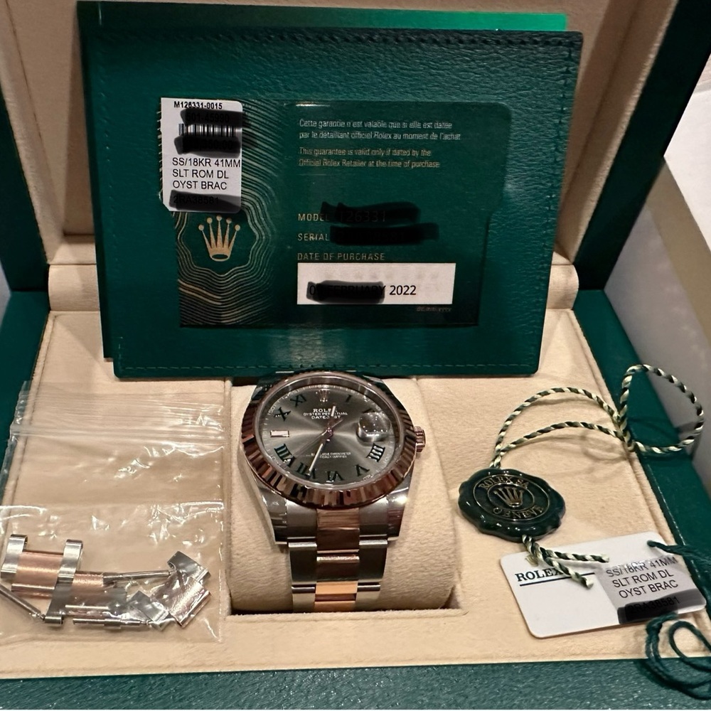 Rolex Wimbledon Rolex Datejust 41mm Gently Used